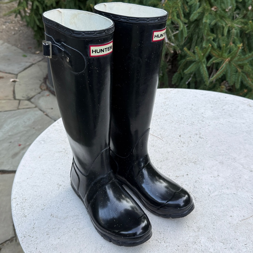 Hunter Original Tall Gloss Rain Boots size 37